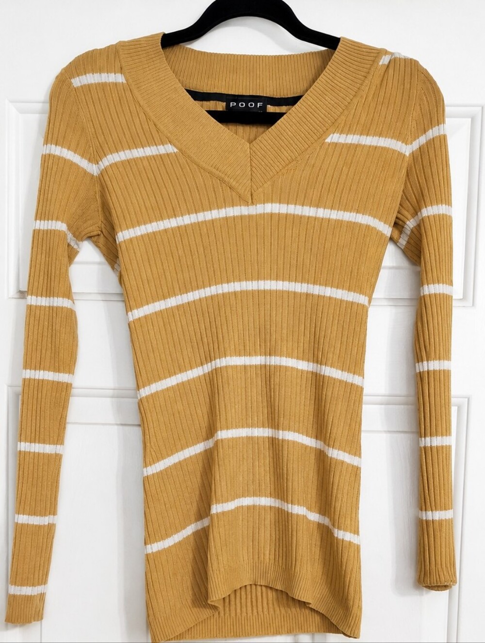 Poof Indie Pop Y2k Casual 2010s Tumblr 70s Retro Mustard Yellow Top Size 9/11